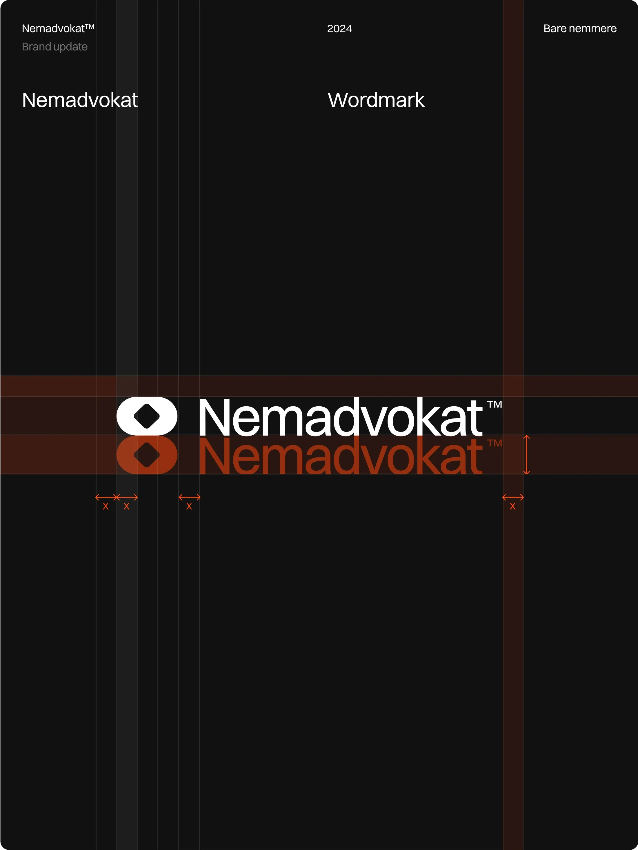 Nemadvokat wordmark construction