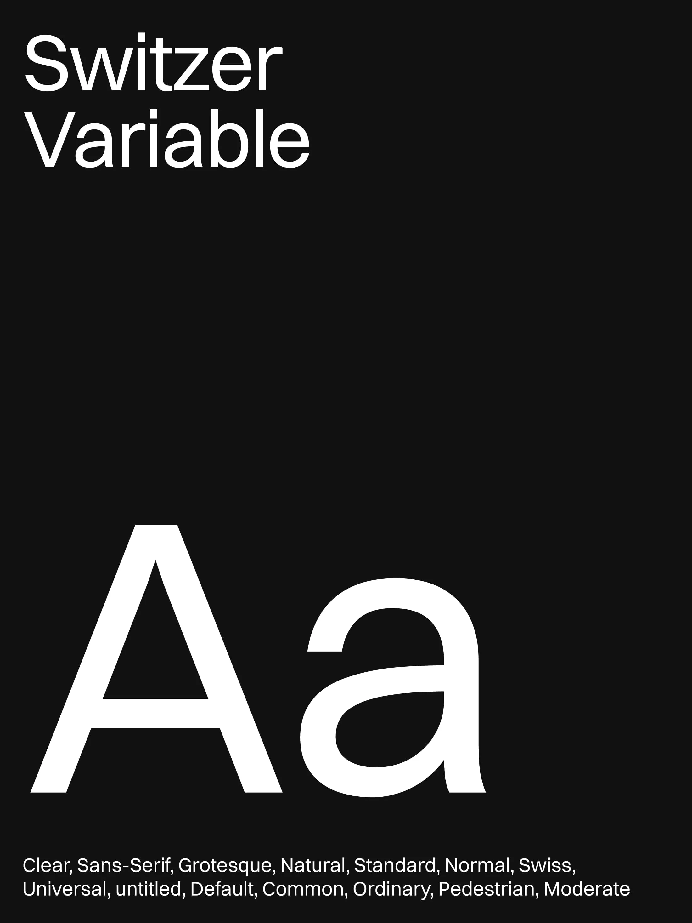 Switzer Variable, the Nemadvokat typeface